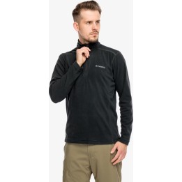 Camisola de velo Columbia Klamath Range II com meio fecho, preta, tamanho L