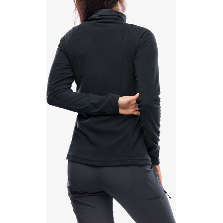 Jersey de forro polar con media cremallera Columbia Glacial IV para mujer, negro, talla M