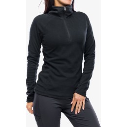 Jersey de forro polar con media cremallera Columbia Glacial IV para mujer, negro, XS