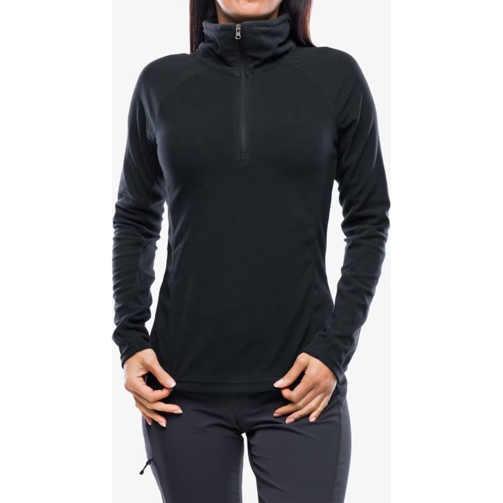 Jersey de forro polar con media cremallera Columbia Glacial IV para mujer, negro, XS