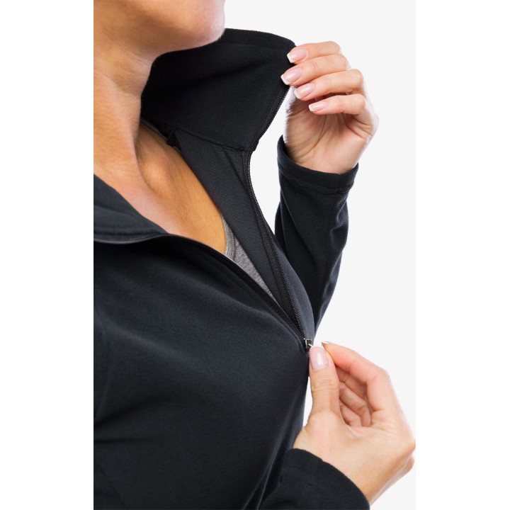 Jersey de forro polar con media cremallera Columbia Glacial IV para mujer, negro, XS