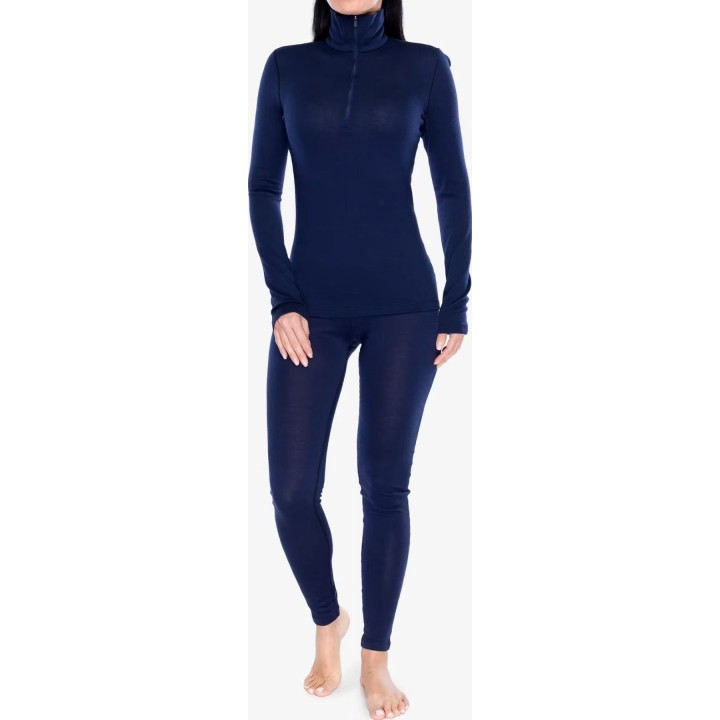 Icebreaker Merino 260 Tech Damen-Oberteil mit langem Ärmel und halbem Reißverschluss, Farbe: Midnight Navy, Größe: XS