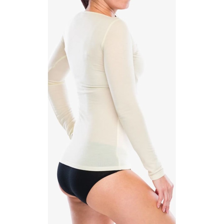 Jersey de merino para mujer «Siren L/S Sweetheart» de Icebreaker, sin teñir, talla S