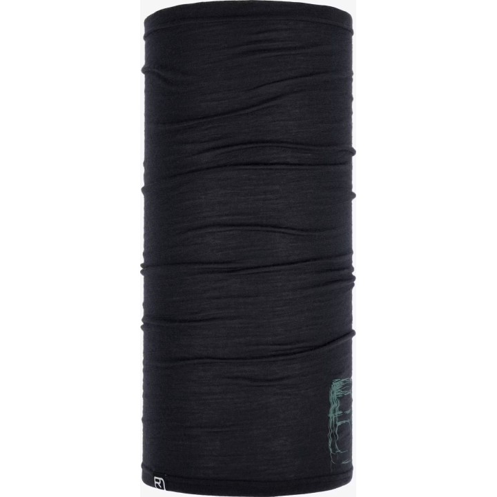 Ortovox 120 Tec Logo, calentador de cuello, negro, talla M