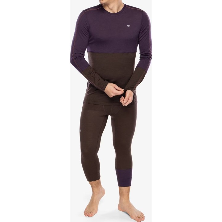 Ortovox 185 RockNWool Long Sleeve Men Dark Wild Berry L