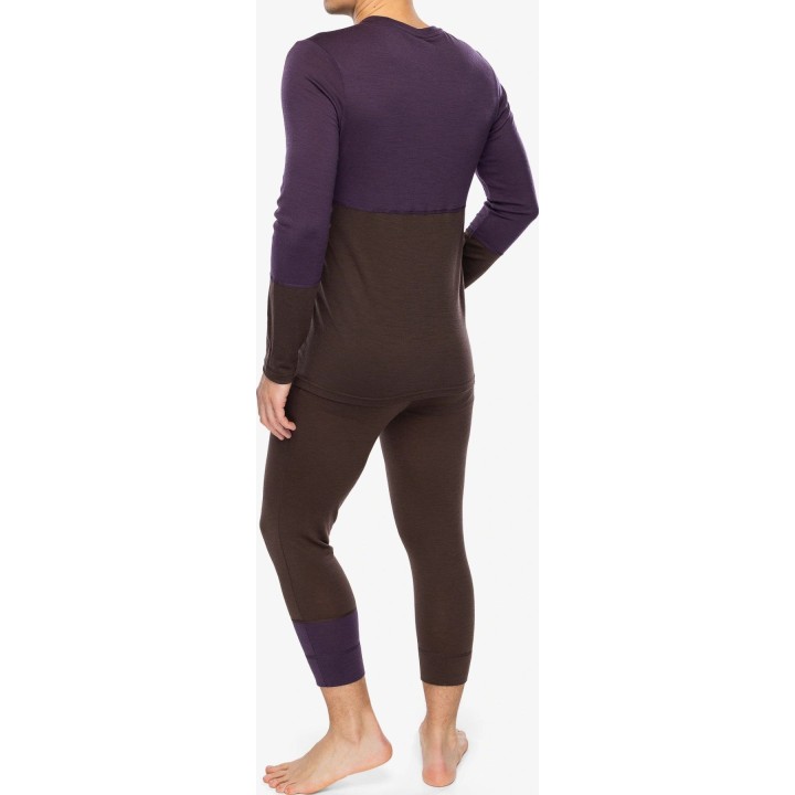 Ortovox 185 RockNWool à manches longues pour homme, couleur Dark Wild Berry, taille L