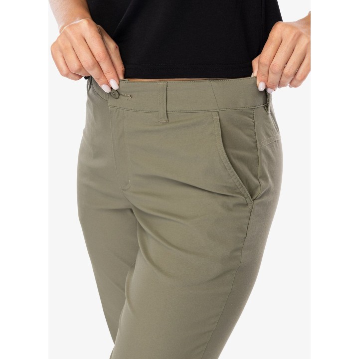 Pantalones Columbia Leslie Falls para mujer, negros, talla M