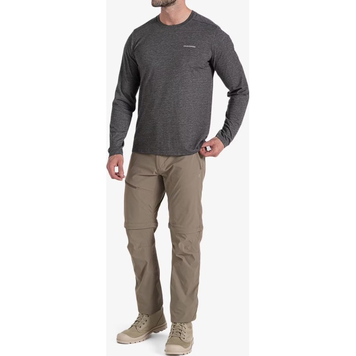Pantalones convertibles Craghoppers NosiLife Pro III, color Pebble S
