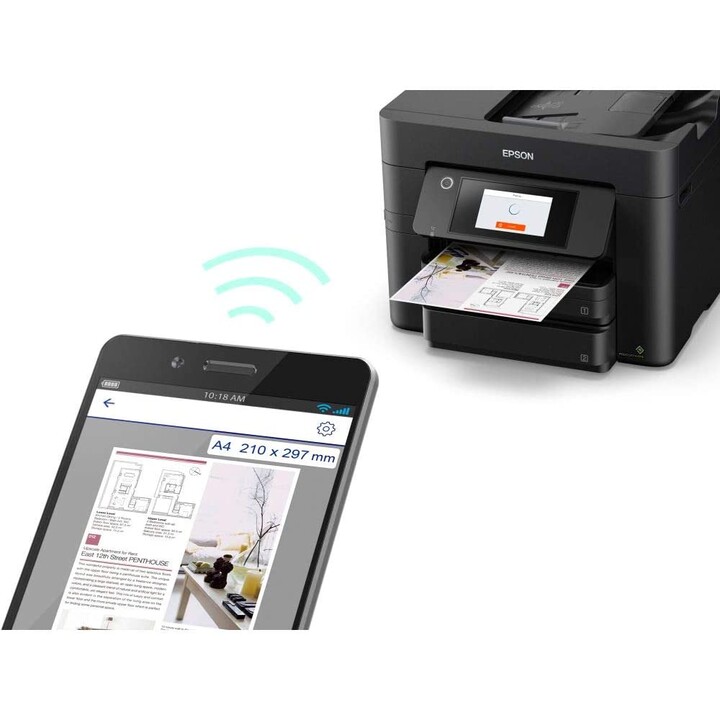 Epson Workforce Pro WF-4830DTWF Multifunktions-WLAN / Fax / Duplex / Schwarz