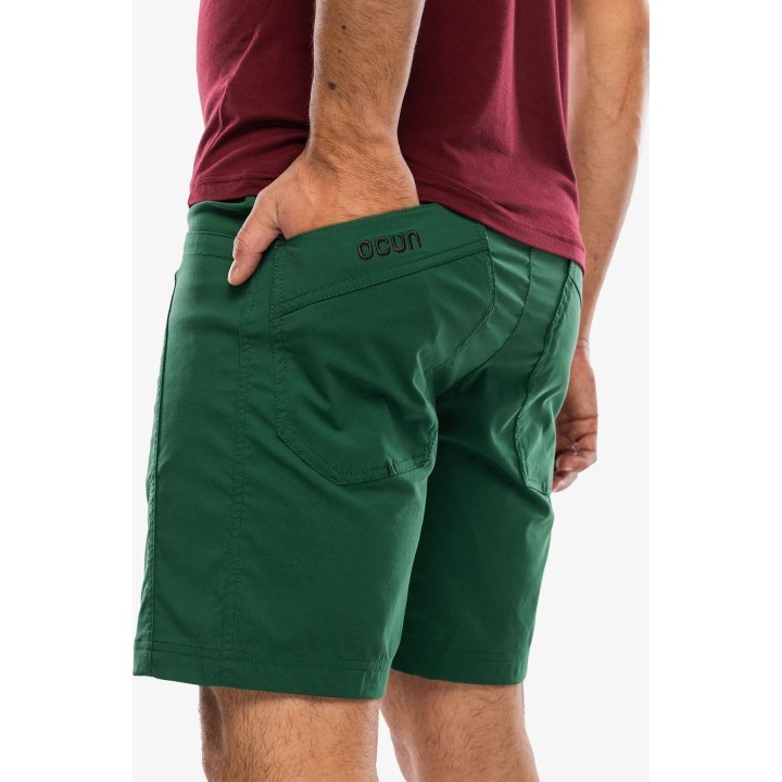 Pantalones cortos de escalada Ocun Mania Shorty, verde oscuro, talla XL