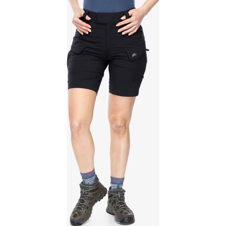 Pantalones cortos de montaña para mujer Helikon-Tex OTP 8.5, negros, talla L