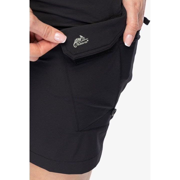 Pantalones cortos de montaña para mujer Helikon-Tex OTP 8.5, negros, talla L