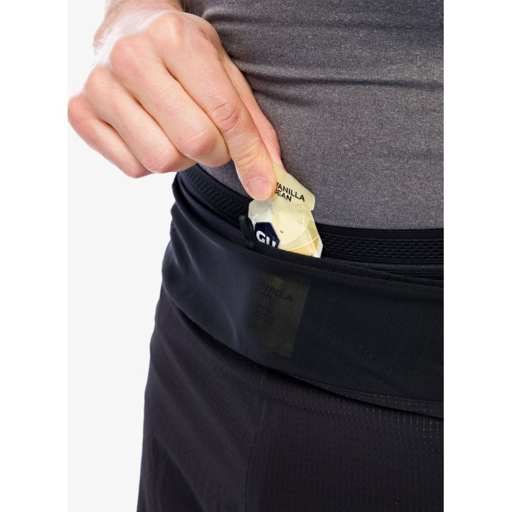 Pantalones cortos de trail running Compressport para hombre, negros, talla L