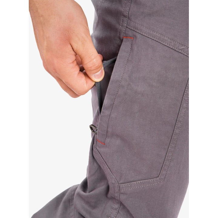 Pantalones de escalada Ocun Cronos, gris Excalibur, talla L