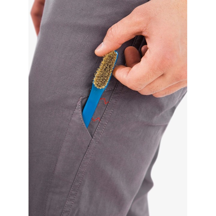 Pantalones de escalada Ocun Cronos, gris Excalibur, talla L