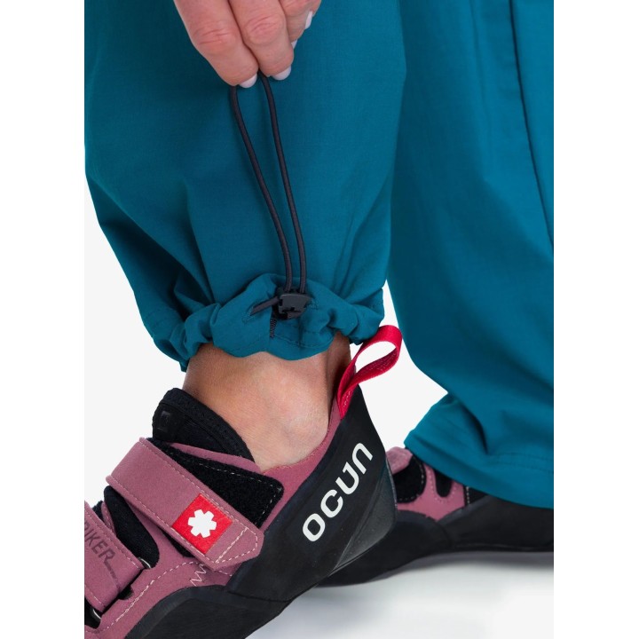 Pantaloni da arrampicata Ocun Noya Eco da donna, turchese, taglia L