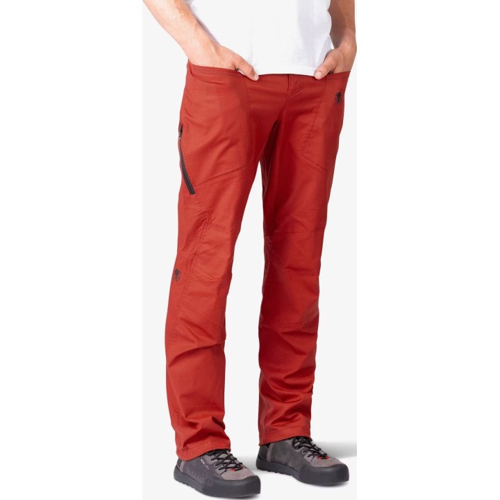 Pantalones de escalada Rafiki Crag, color Chili Oil/Graphite, talla L
