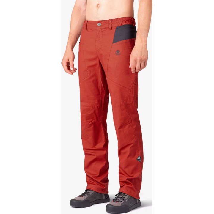Pantalones de escalada Rafiki Crag, color Chili Oil/Graphite, talla L