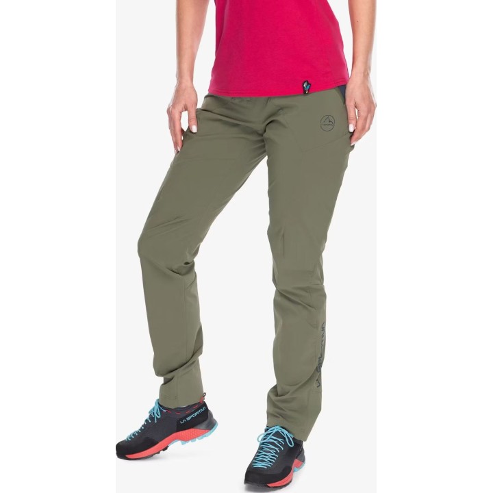 Pantalones de senderismo La Sportiva Monument para mujer, color Cypress/Night Sky, talla S