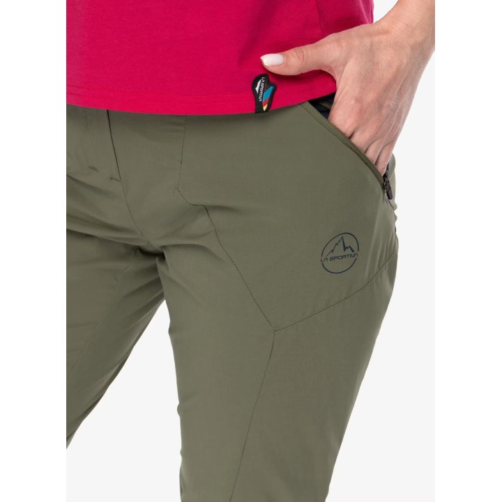 Pantalones de senderismo La Sportiva Monument para mujer, color Cypress/Night Sky, talla S