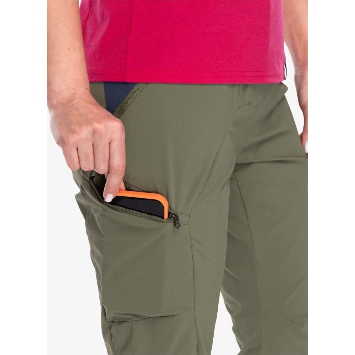 Pantalones de senderismo La Sportiva Monument para mujer, color Cypress/Night Sky, talla S