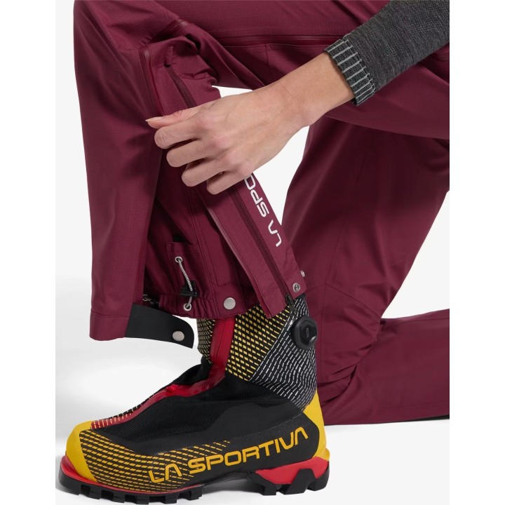 Pantalones La Sportiva Alpine Guide GTX Performance, color Redwood, talla XS