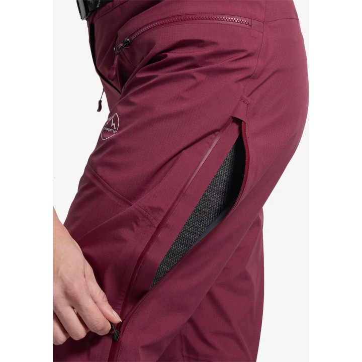 Pantalones La Sportiva Alpine Guide GTX Performance, color Redwood, talla XS