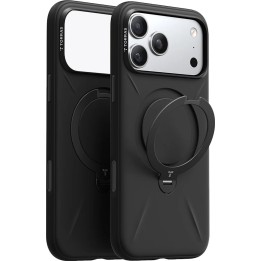 Custodia in silicone TORRAS QPro - Compatibile con MagSafe per iPhone 17 Pro Max (Nero ossidiana)