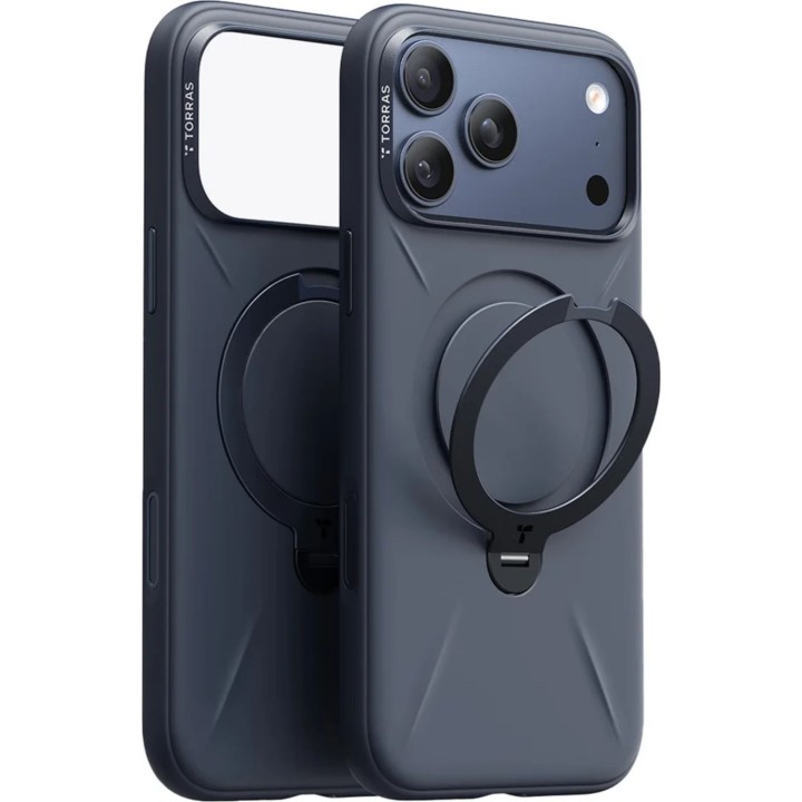 Funda TORRAS QPro de silicona compatible con MagSafe para iPhone 17 Pro Max (azul medianoche)