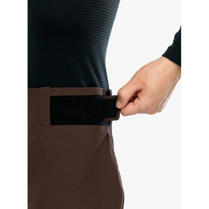 Pantalon Ortovox Ravine Free 3L Hardshell pour homme, couleur « Dark Chestnut », taille XL