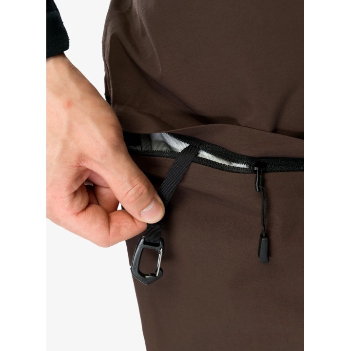 Pantalon Ortovox Ravine Free 3L Hardshell pour homme, couleur « Dark Chestnut », taille XL