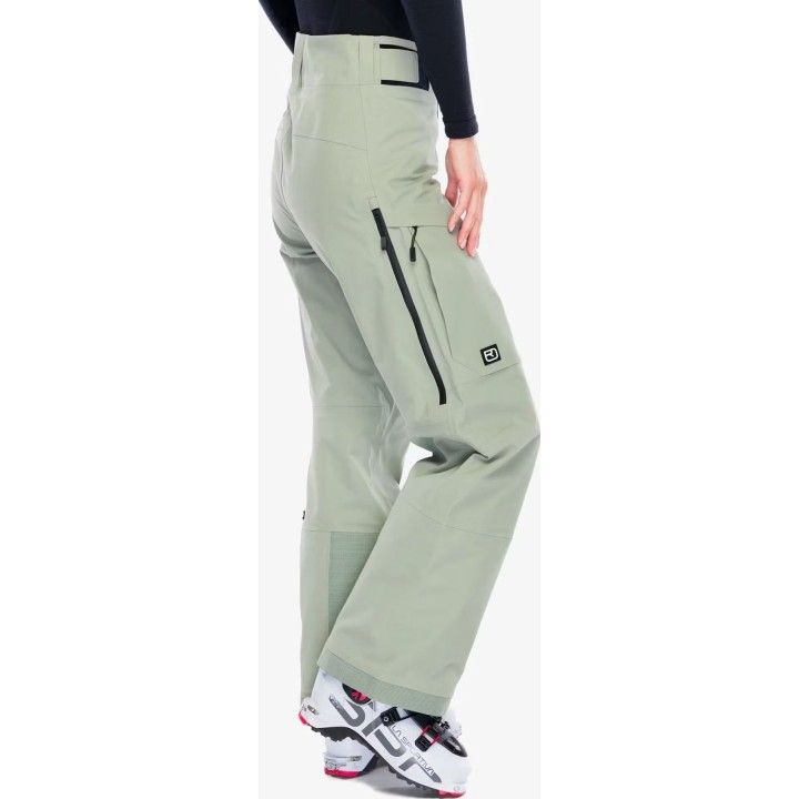 Ortovox Ravine Free 3L Hardshell Pants Women Green Sage S
