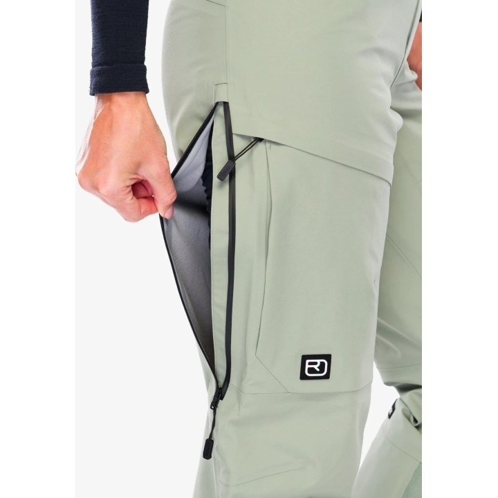 Ortovox Ravine Free 3L Hardshell Pants Women Green Sage S