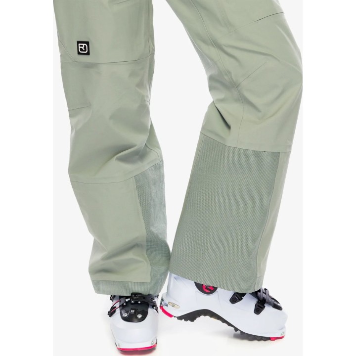 Ortovox Ravine Free 3L Hardshell Pants Women Green Sage S