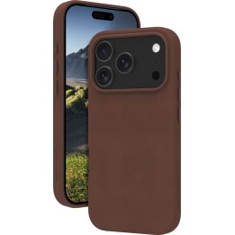 dbramante 1928 Roskilde MS - funda de cuero para iPhone 17 Pro compatible con MagSafe (marrón oscuro)