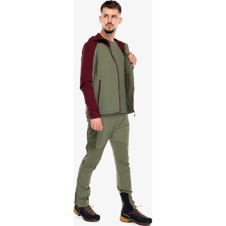 Pantalones Softshell Aequilibrium Speed de La Sportiva, color Cypress/Redwood, talla M