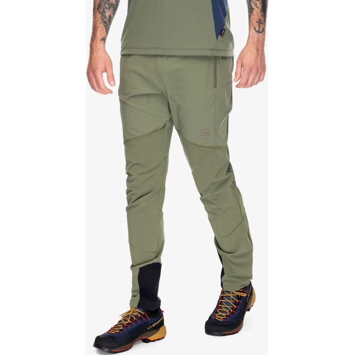 Pantalones Softshell Aequilibrium Speed de La Sportiva, color Cypress/Redwood, talla M