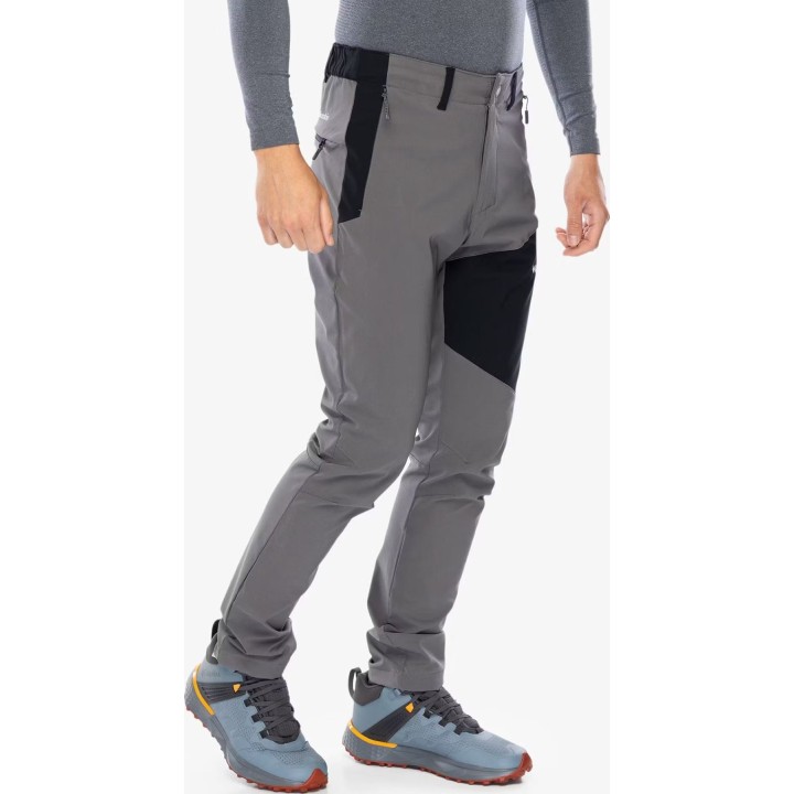 Pantalones Softshell Columbia Tech II, gris ciudad/negro, talla S
