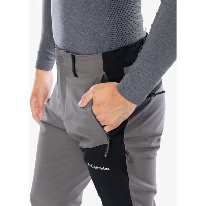 Columbia Tech II Softshell-Hose City Grey/Schwarz S