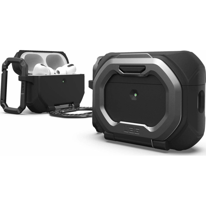 UAG Monarch - Protective Case for AirPods Pro 3 (Black/Silver)