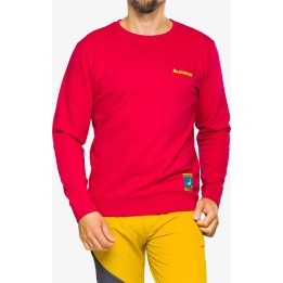 Sweat-shirt La Sportiva « Climbing on the Moon » noir/jaune