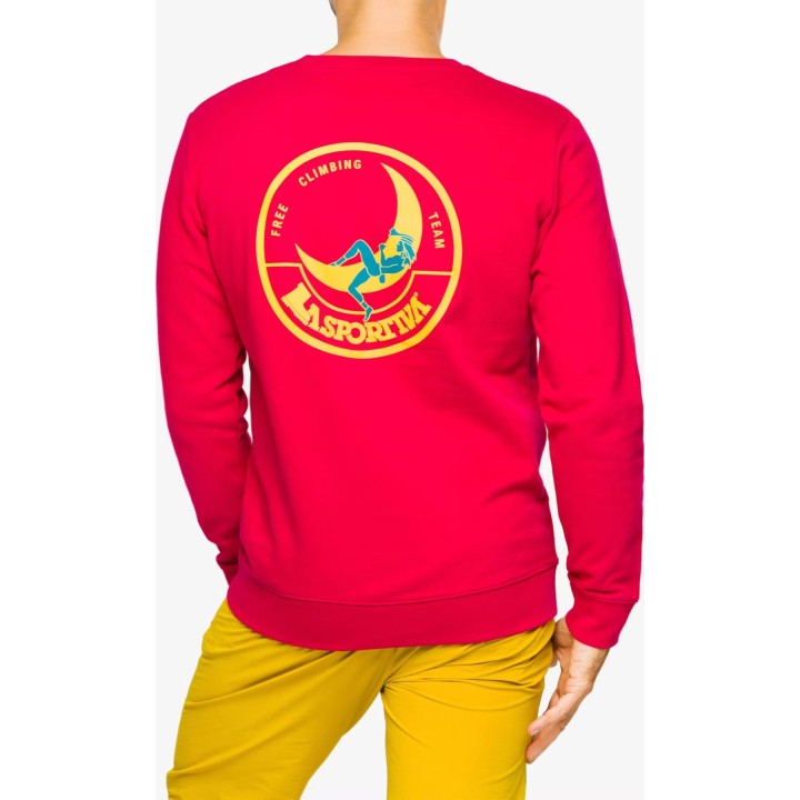 Sudadera «Climbing on the Moon» de La Sportiva, negra/amarilla