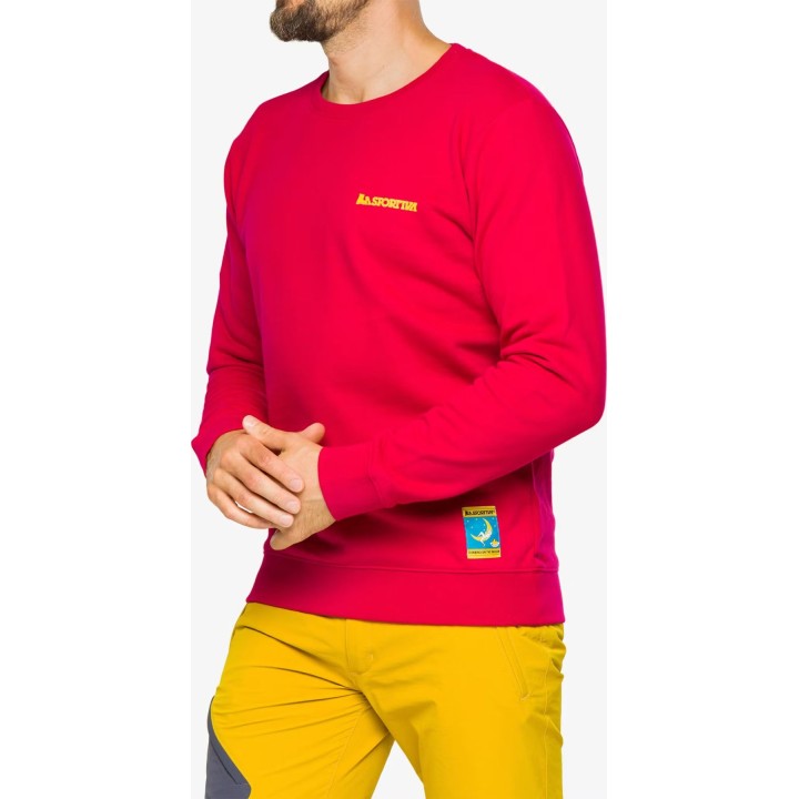 Sudadera «Climbing on the Moon» de La Sportiva, negra/amarilla