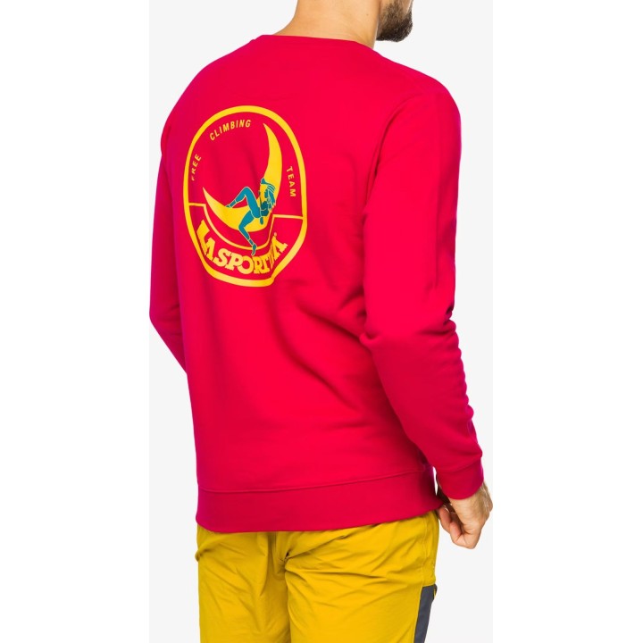 Sudadera «Climbing on the Moon» de La Sportiva, negra/amarilla