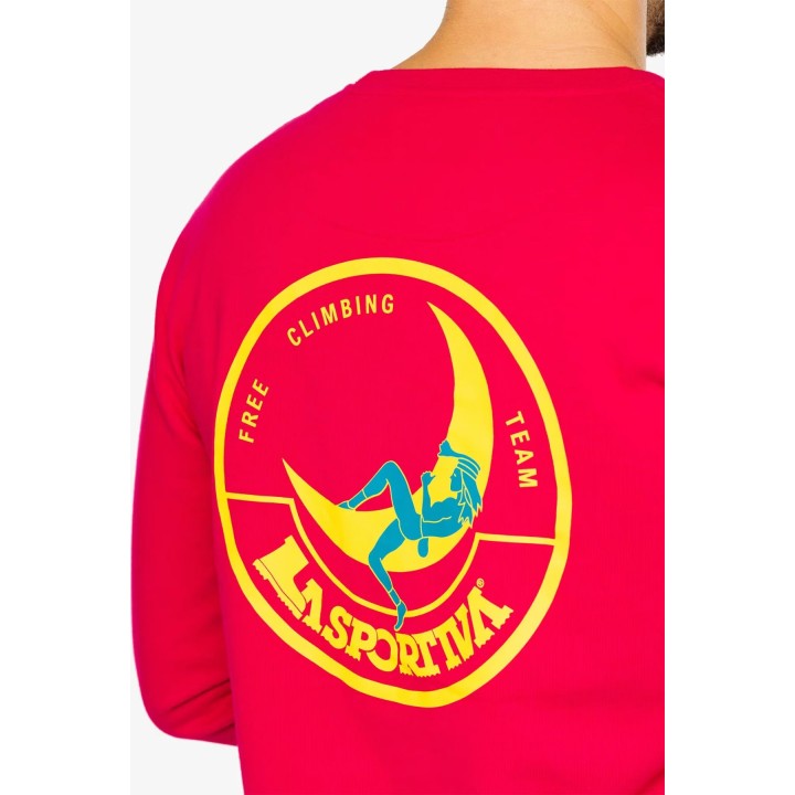 Sudadera «Climbing on the Moon» de La Sportiva, negra/amarilla
