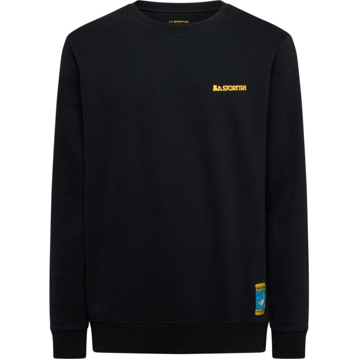 Sudadera «Climbing on the Moon» de La Sportiva, negra/amarilla, talla M