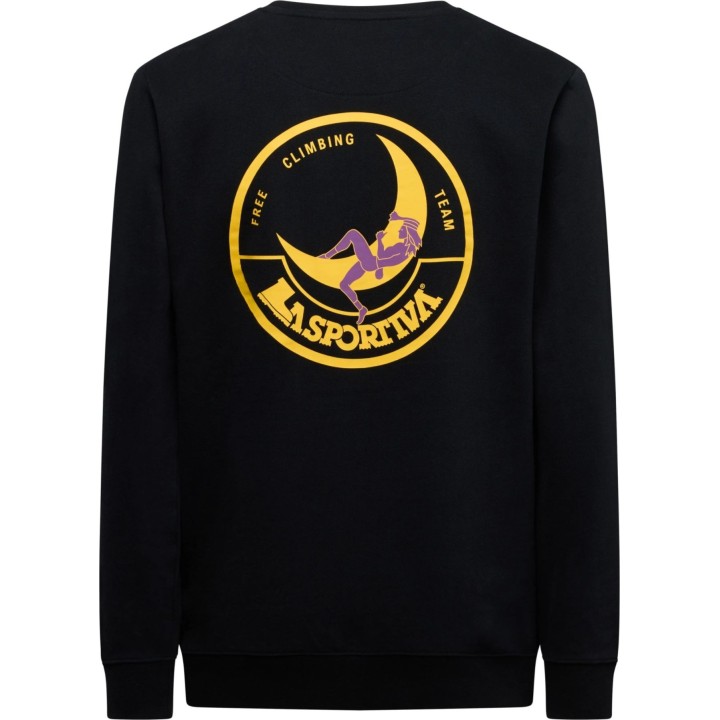 Sudadera «Climbing on the Moon» de La Sportiva, negra/amarilla, talla M