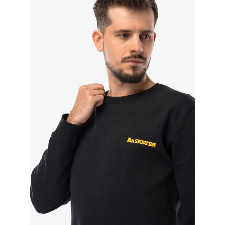 Sudadera «Climbing on the Moon» de La Sportiva, negra/amarilla, talla M