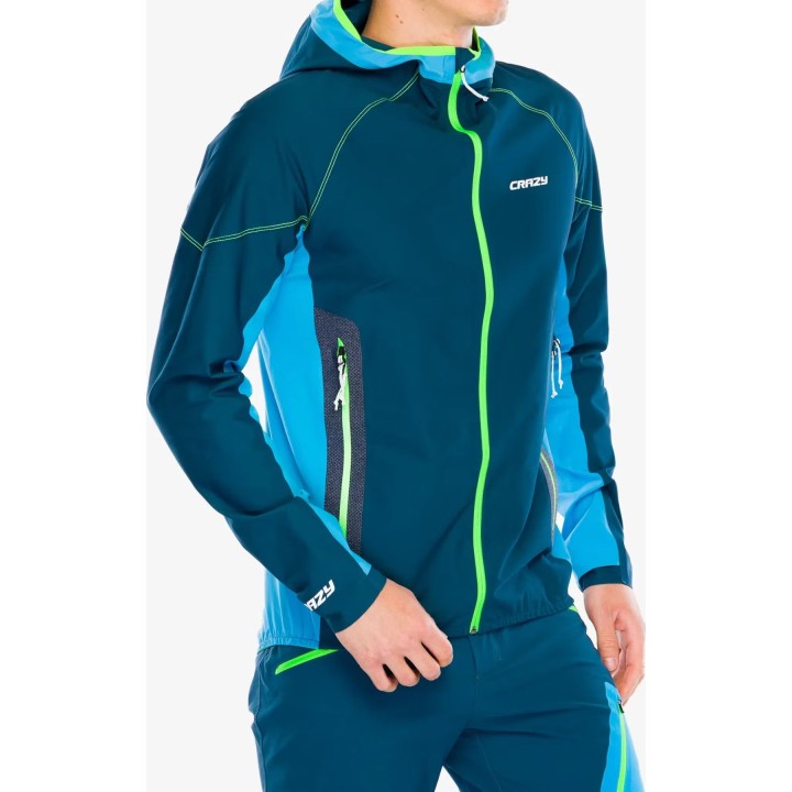Crazy Pull Pegasus Kapuzenpullover Blau L