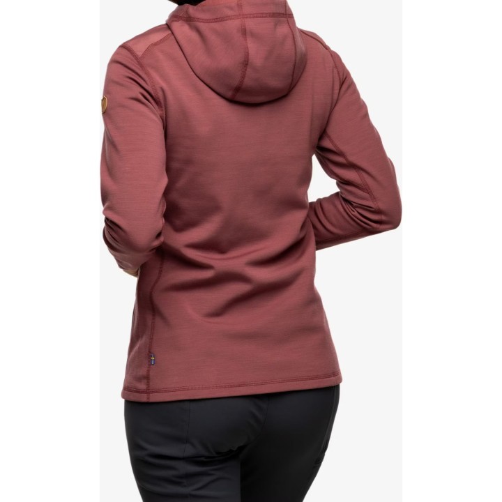 Sudadera con capucha de forro polar Fjällräven Keb para mujer, color púrpura Mesa, talla XS